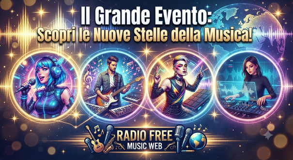 Unisciti a noi per un viaggio emozionante nel mondo della musica! Scopri le stelle che stanno per brillare e ascolta le loro storie in questo grande evento. Non perderti le novità che stanno facendo vibrare le onde radio!